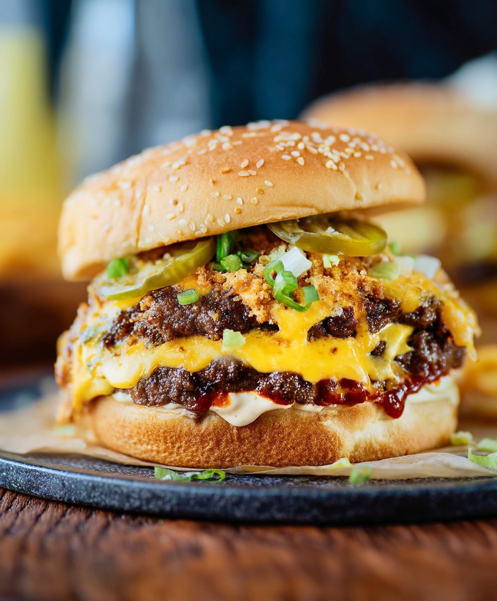 Anleitung für einen leckeren Doppel-Käse-Smash-Burger image 2