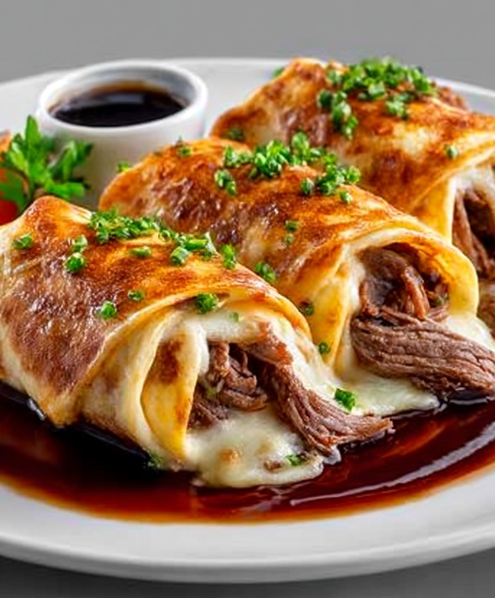 Geschmackvolle French-Dip-Tortilla-Roll-Ups, die Sie unbedingt probieren sollten image 2