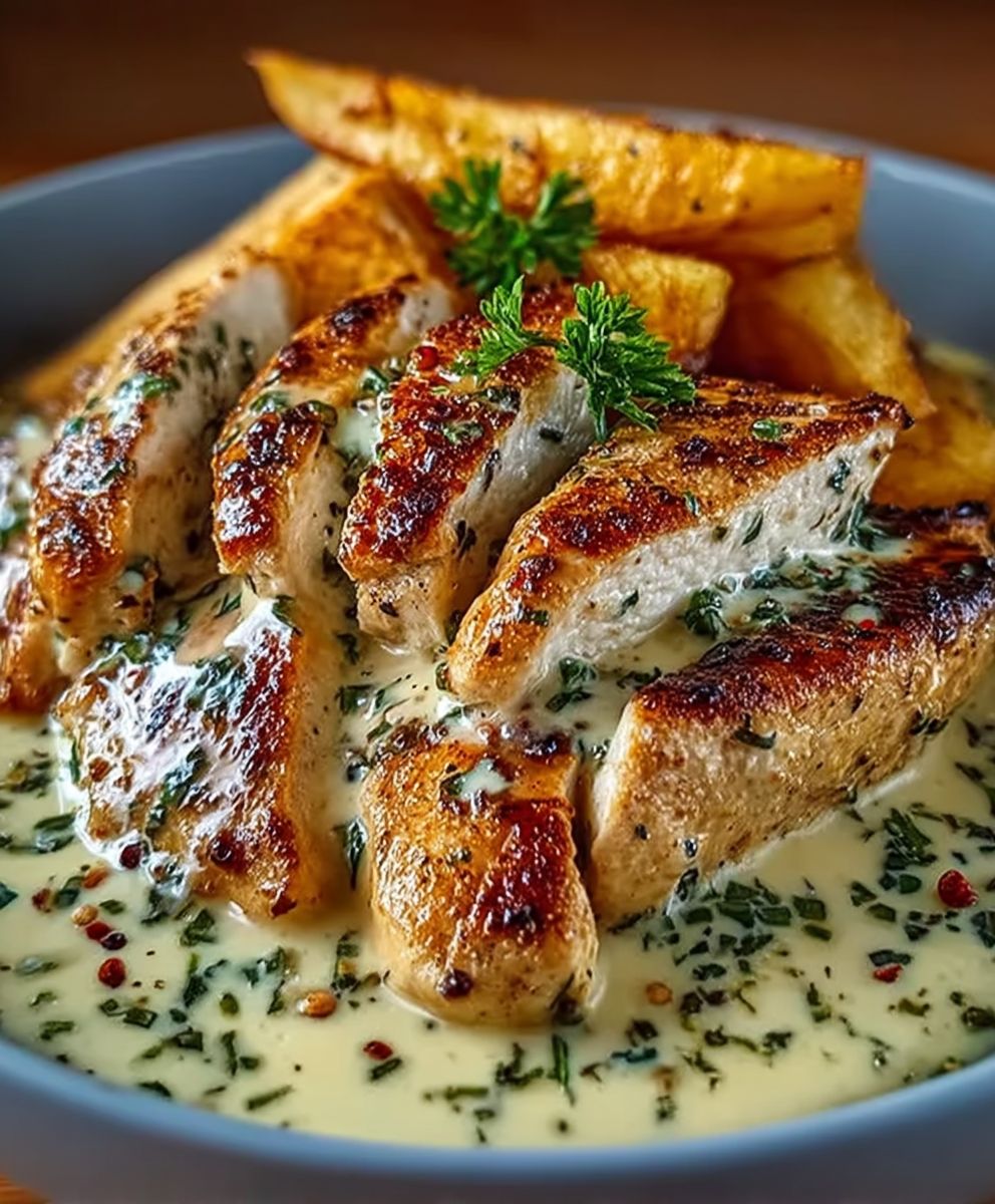 Hähnchenfilet in cremiger Knoblauchsauce – 20-Minuten-Gericht image 2