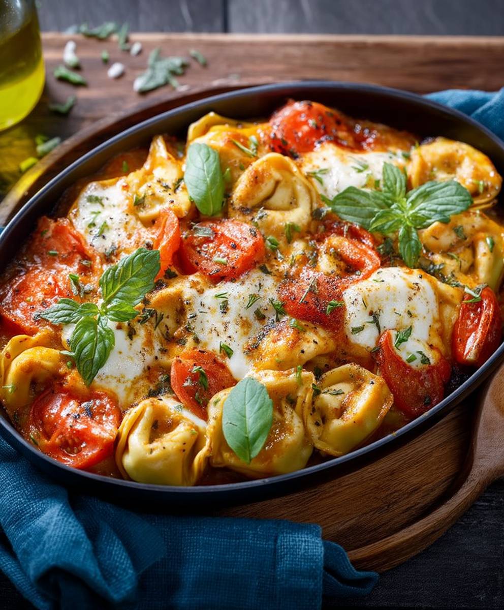 Tortellini-Auflauf mit Tomaten und Mozzarella (vegetarisches Rezept) image 2