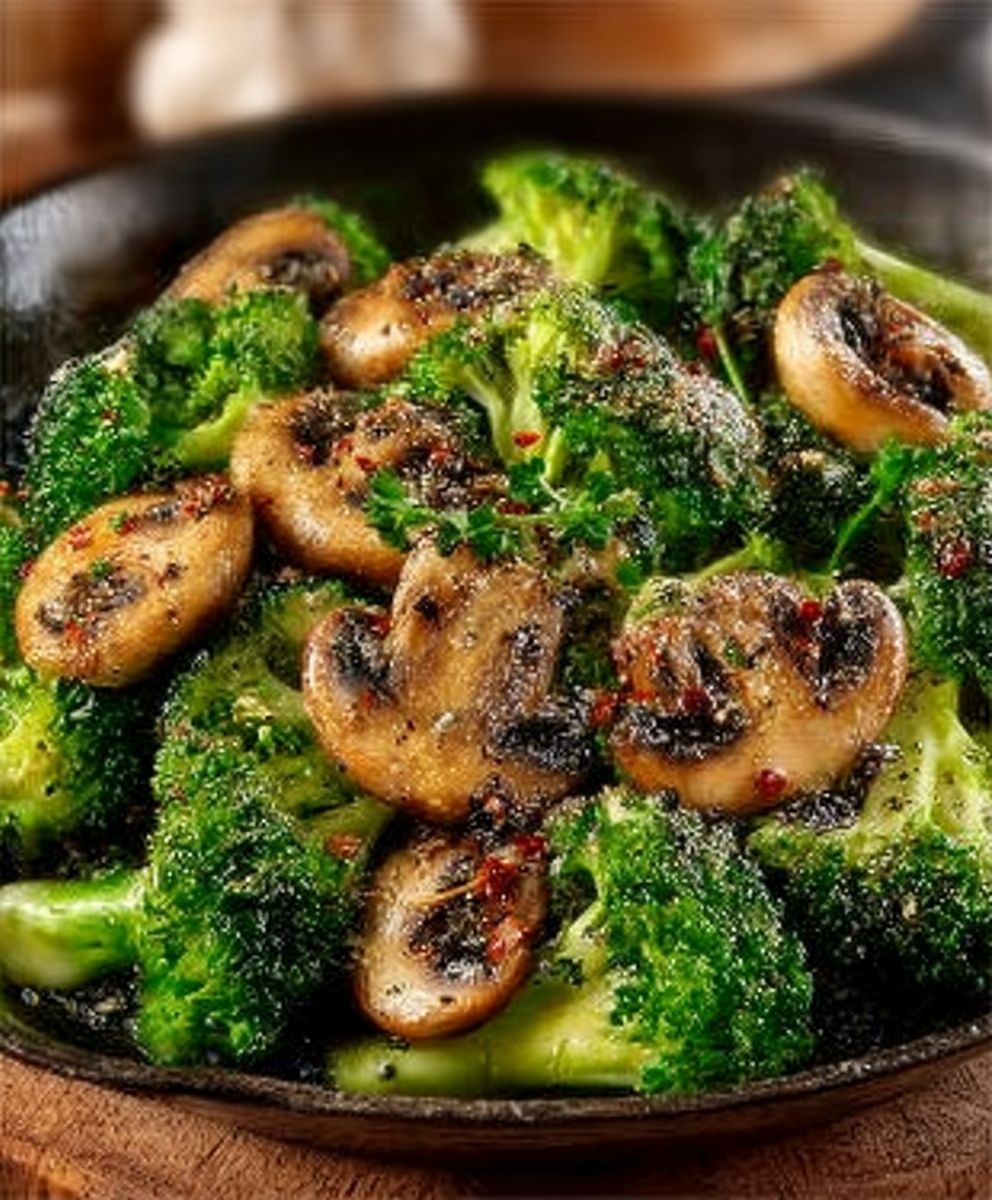 Brokkoli und sautierte Champignons – ballaststoffreich und köstlich image 2