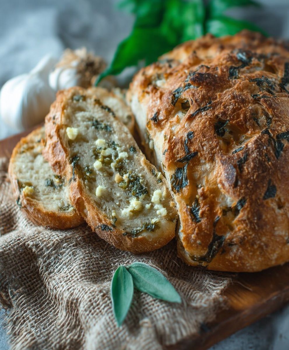 Knuspriges Bärlauchbrot: So backen Sie Bärlauchbrot mit Weizenmehl image 2