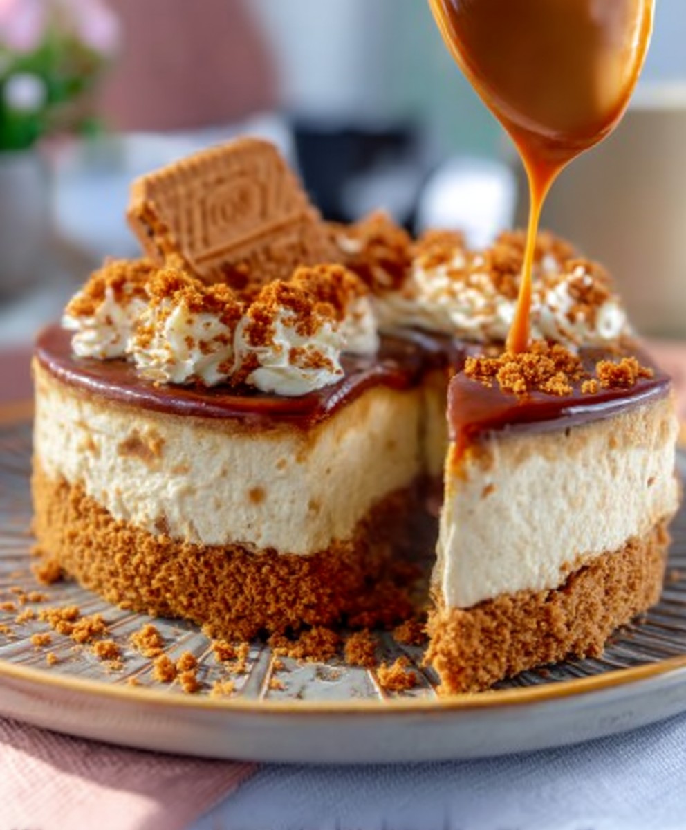 Lotus Biscoff-Kuchen, einfach zuzubereiten ohne Backen image 2