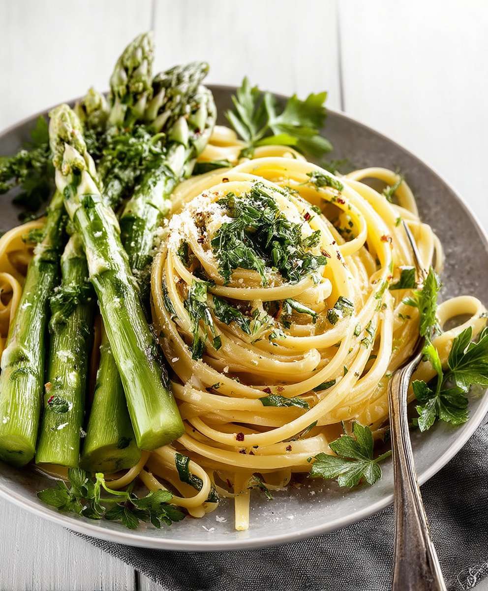 Pasta mit grünem Spargel image 2