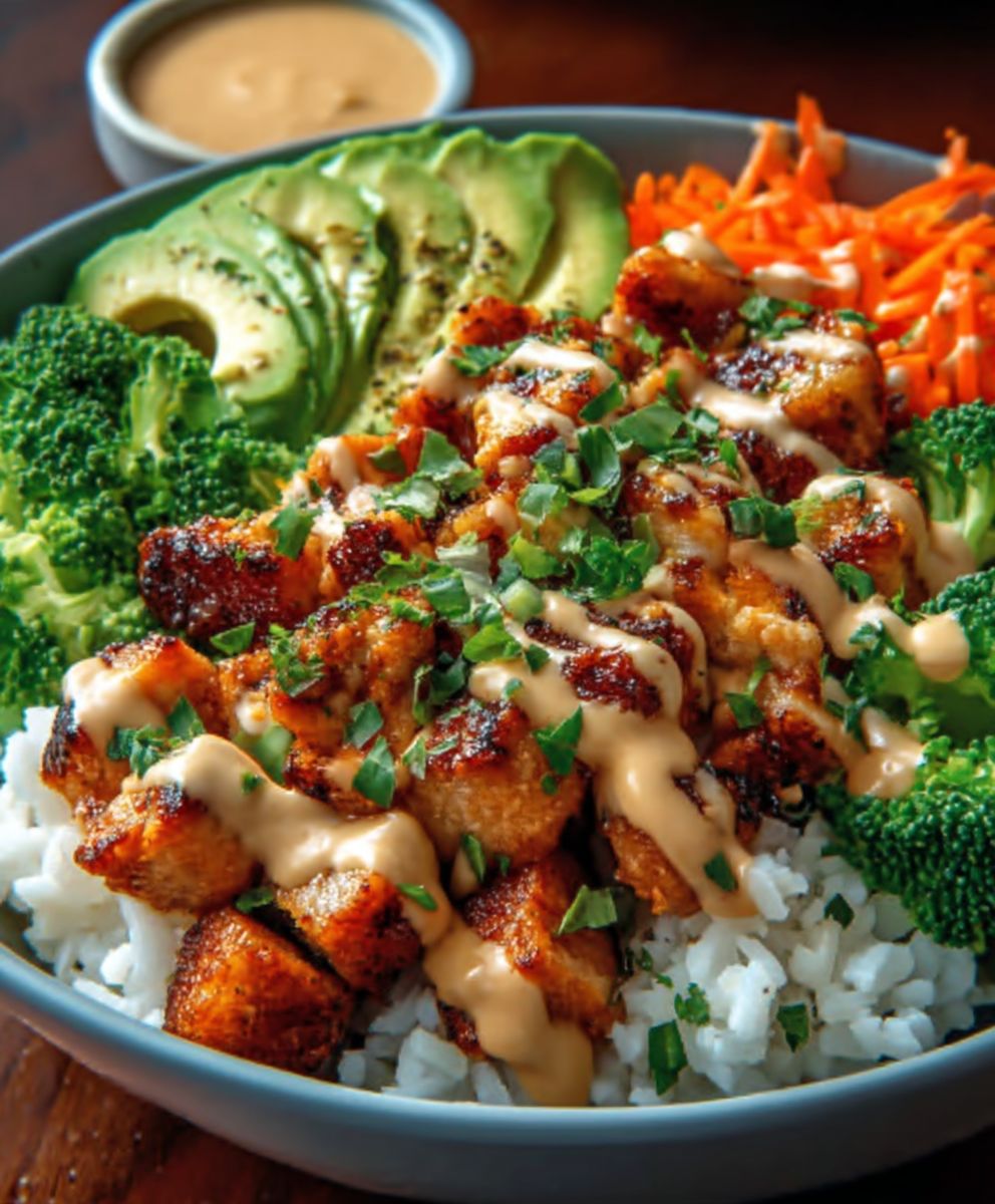 Rezept für eine Bang Bang Chicken Bowl zum Abendessen image 2