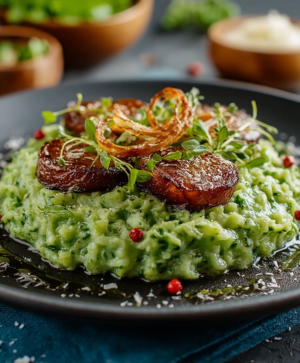 Spätzle mit Käse und Bärlauch mit gerösteten Zwiebeln – Frühlingsdelikatessen image 2
