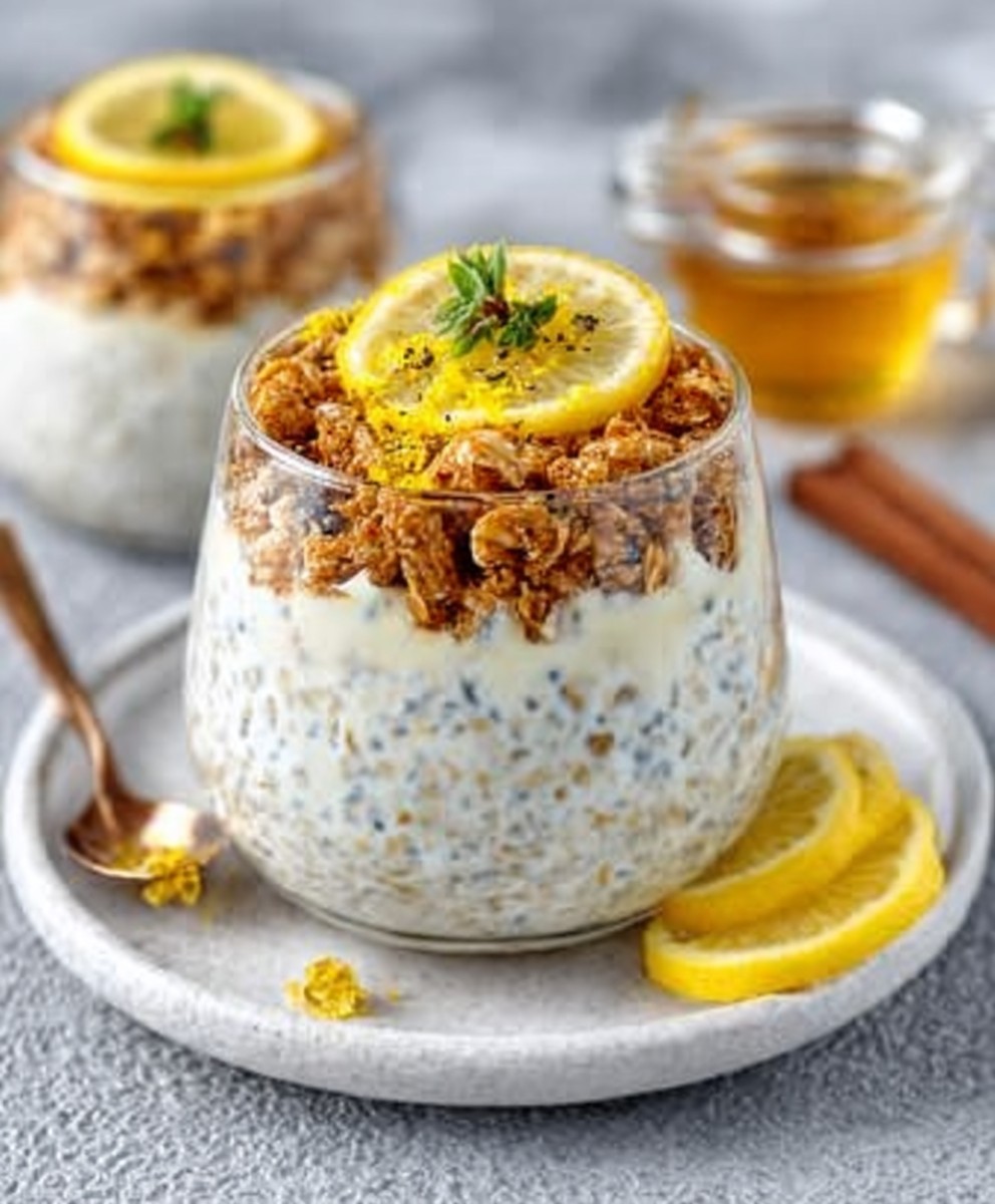Zitronen-Käsekuchen-Overnight-Oats image 2
