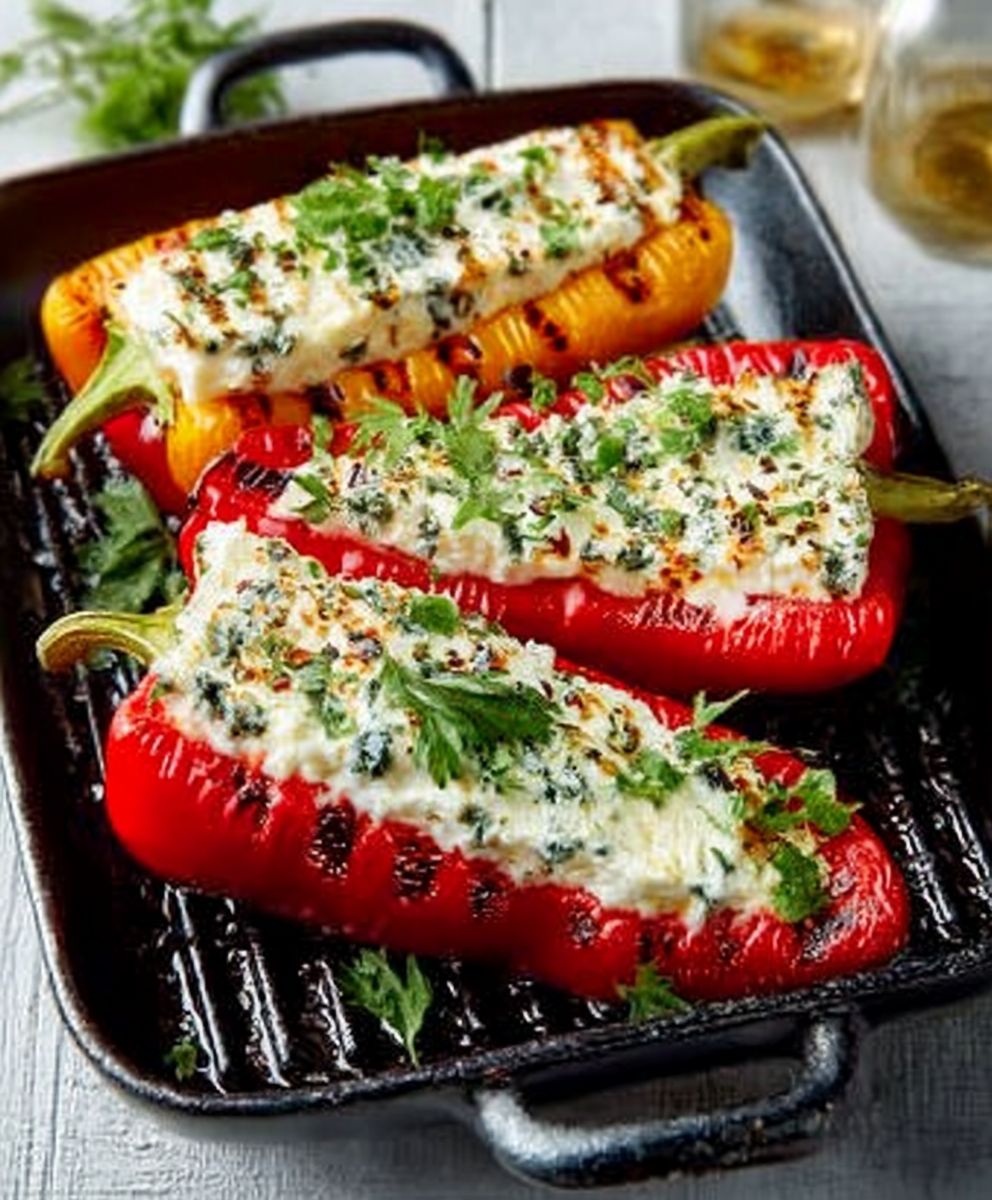 Gefüllte Feta Paprika - Low Carb Rezept image 2