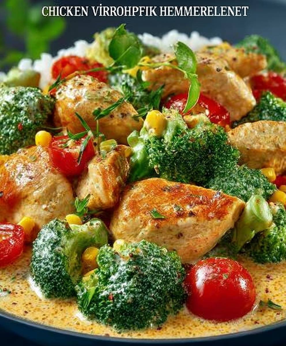 Hähnchen-Reis-Pfanne mit Brokkoli und Mais: Schnelles und Gesundes Abendessen Rezept image 2