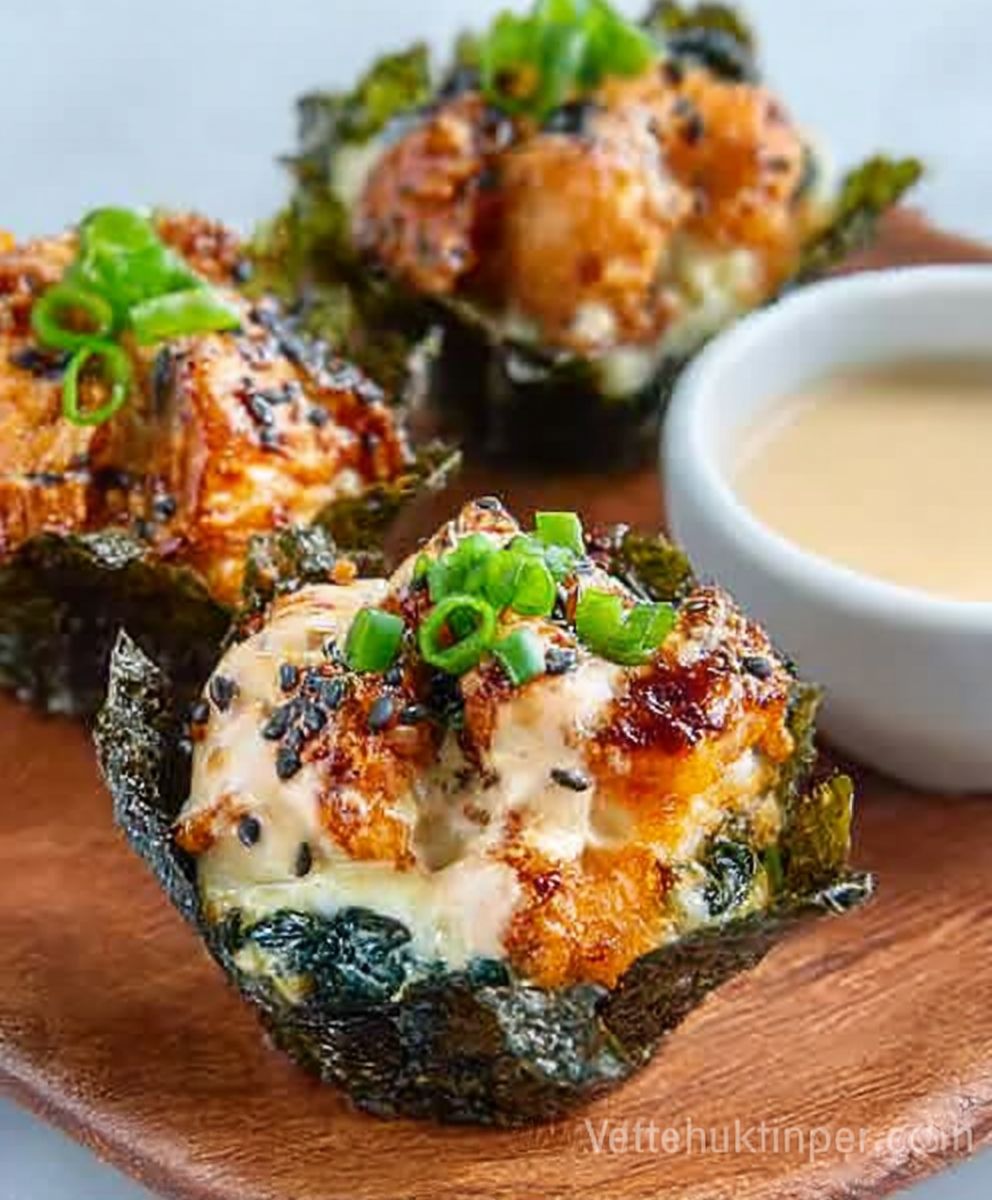 Introducing a fresh take on the viral sensation sushi bake – presenting sushi bake cups! Imagine the flavors of your favorite sushi roll, image 2